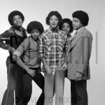 03-02-1979 Jackson 5, Michael, Jermaine, Marlon, Jackie and Tito Jackson at studio in Amsterdam, The Netherlands.

[keywords]Black & White Image, Posed[/keywords]